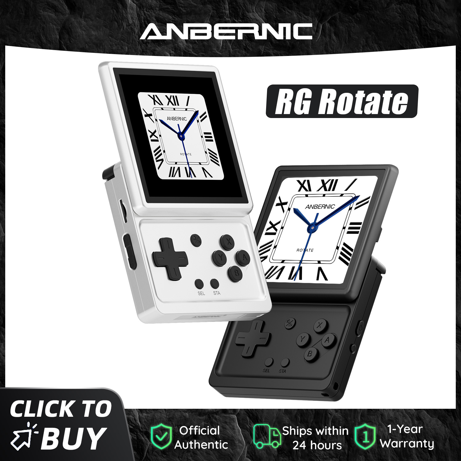 Gaming Console Years - 안베르닉 RG 로테이트 레트로 휴대용 게임