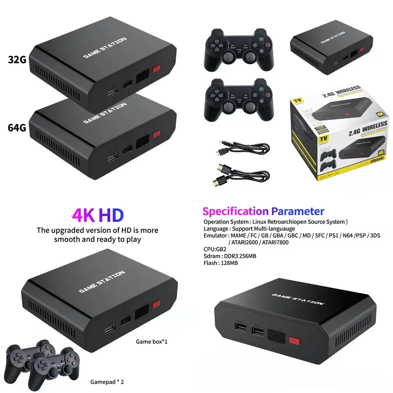Gaming Console Free - M8plus HD 비디오 게임 콘솔 박스