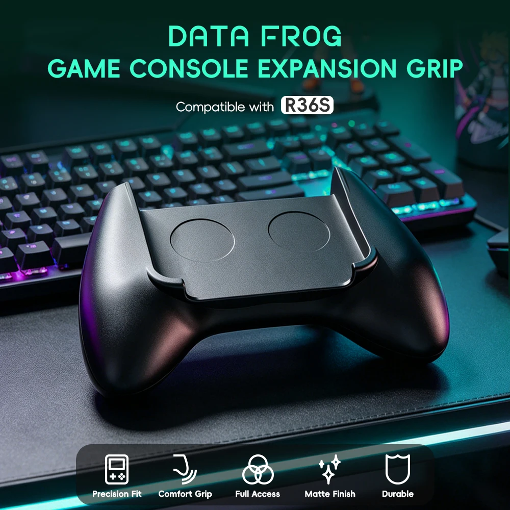 Gaming Console Handle - 데이터 프로그 R36S 게임 그립 인체공학적