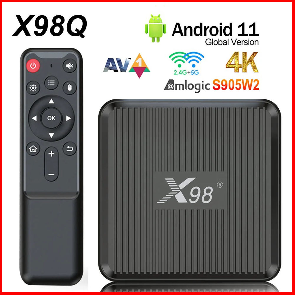 Gaming Console Tv Stand - X98Q 스마트 TV 박스 AV1 Amlogic