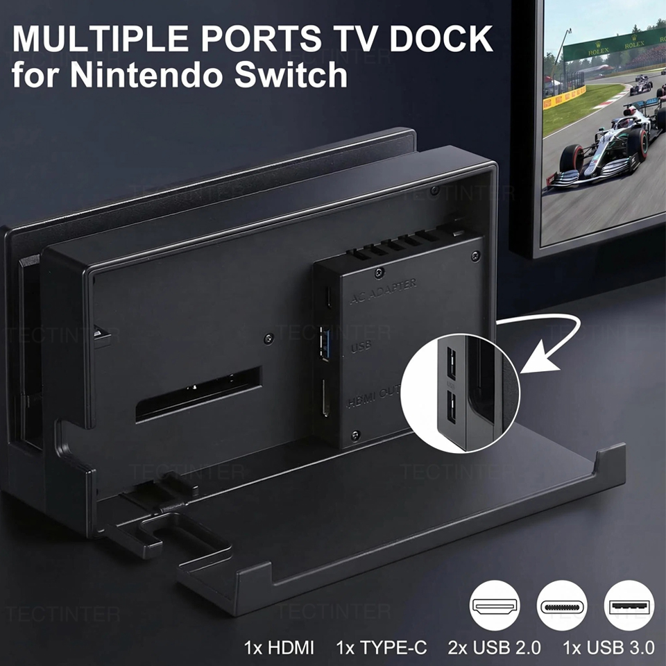 닌텐도 스위치 게임 콘솔용 2 in 1 충전 TV 도킹 - Gaming Console Tv Stand 리뷰 및 가격