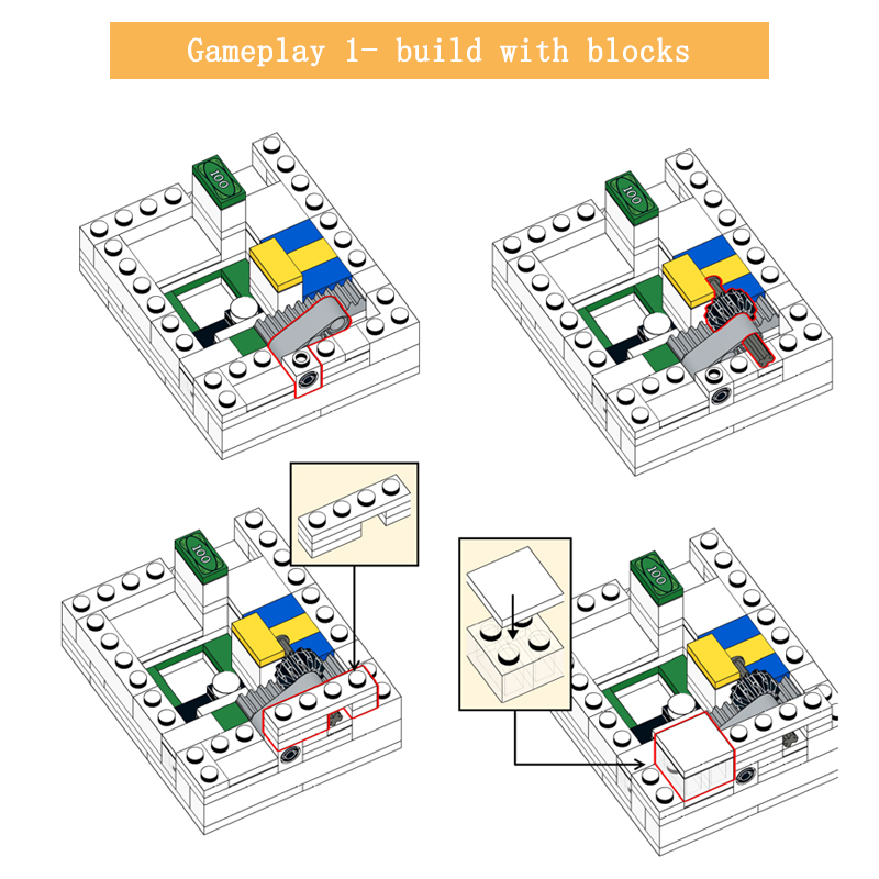 Moc 빌딩 블록 퍼즐 상자 레인보우 도로 해독 장난감 - Gaming Console Lego 리뷰 및 가격