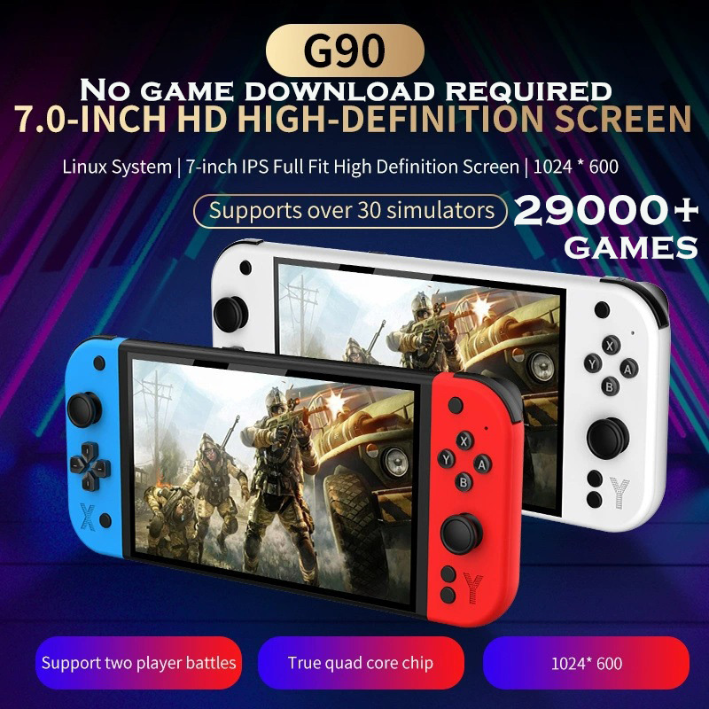 2인 대전 지원 G90 휴대용 게임 콘솔 7인치 HD  - Gaming Console In Chinese 리뷰 및 가격
