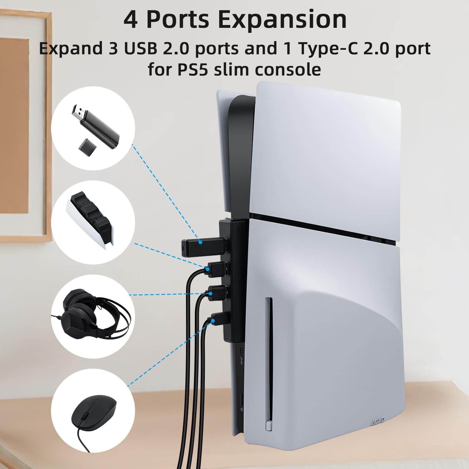 PS5 슬림 디스크용 USB 고속 확장 허브 충전기,  - Gaming Console Ps5 리뷰 및 가격