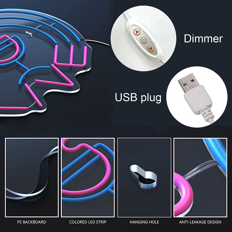 아케이드 네온 사인 LED 게임 룸 핸들 네온 조명 벽 - Gaming Console Handle 리뷰 및 가격