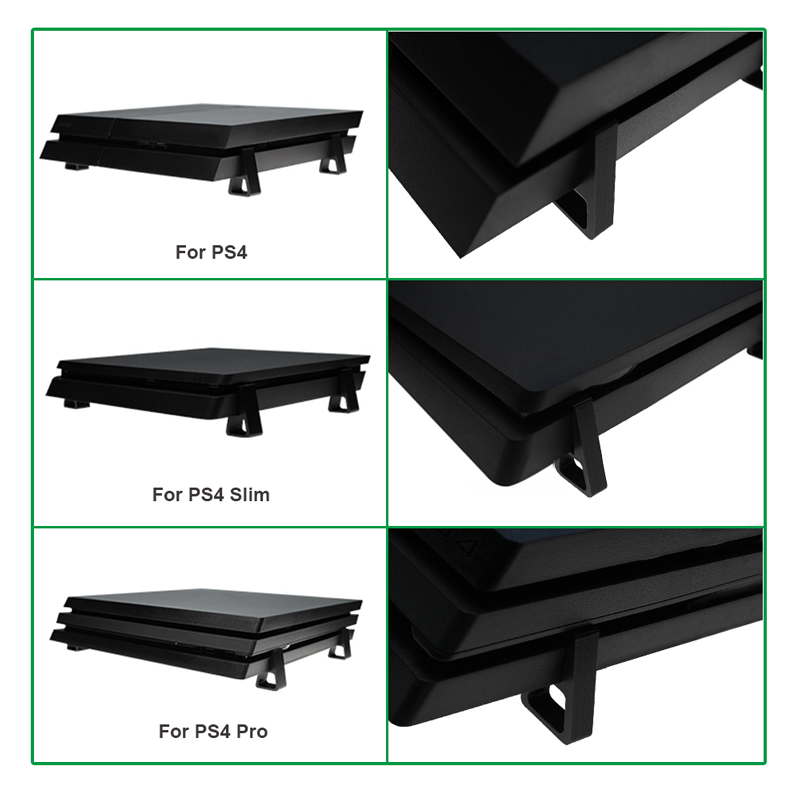 PS4/Pro/Slim 콘솔용 4Pcs 냉각 수평 홀더 - Gaming Console Tv Stand 리뷰 및 가격