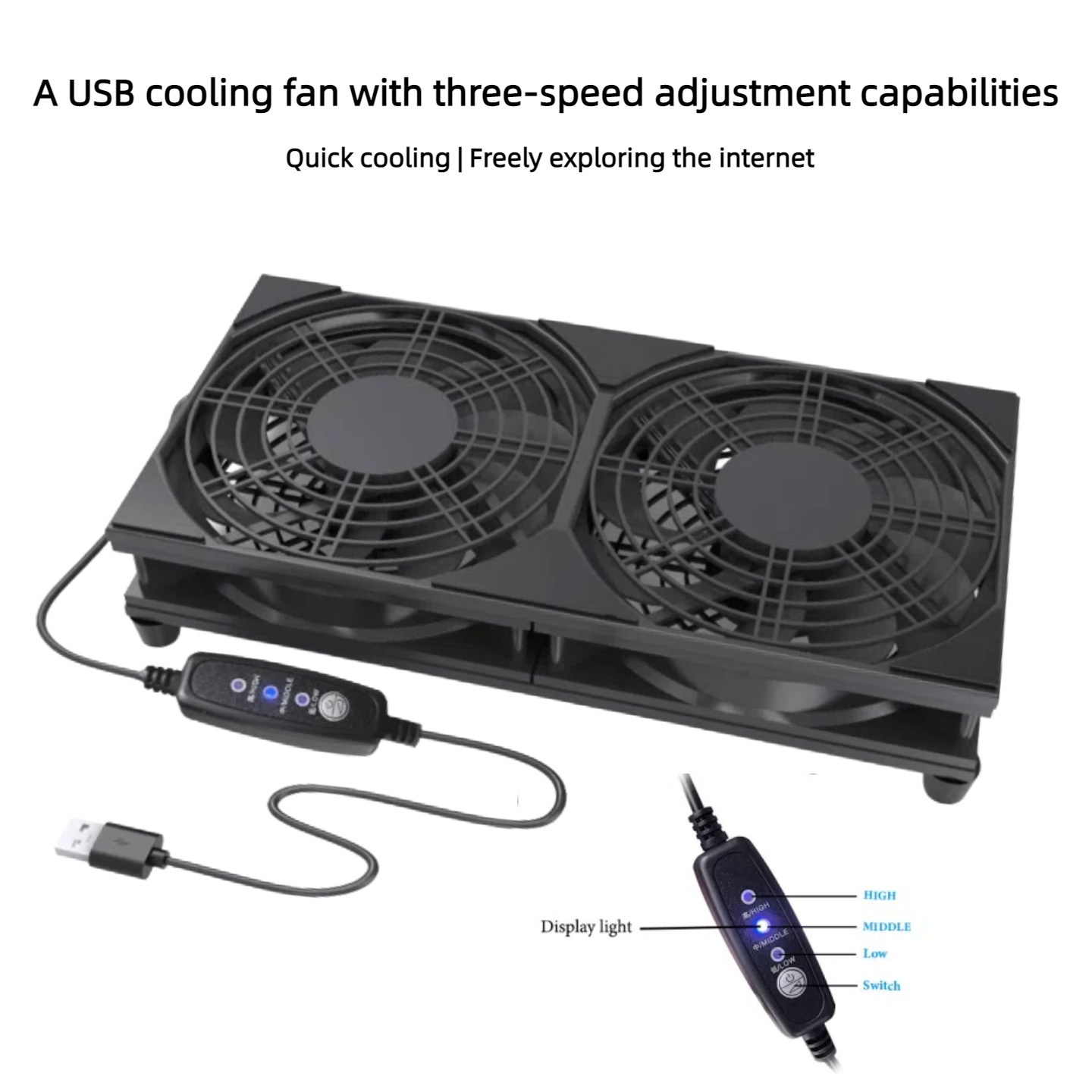 3단 속도 조절 기능이 있는 듀얼 USB 냉각 팬 |  - Gaming Console For Pc 리뷰 및 가격