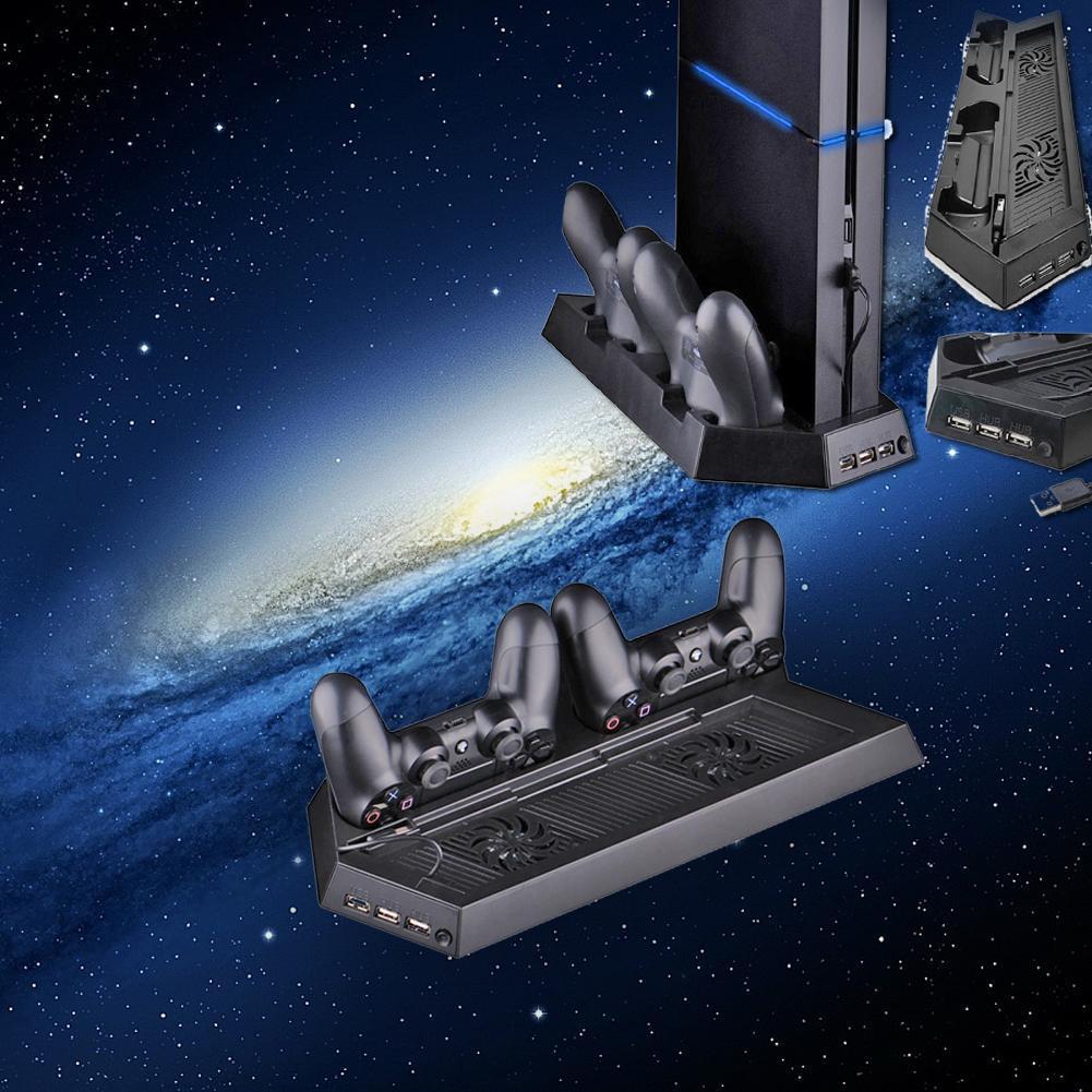 PS4 콘솔 컨트롤러용 수직 냉각 팬 스탠드 및 충전  - Gaming Console Tv Stand 리뷰 및 가격