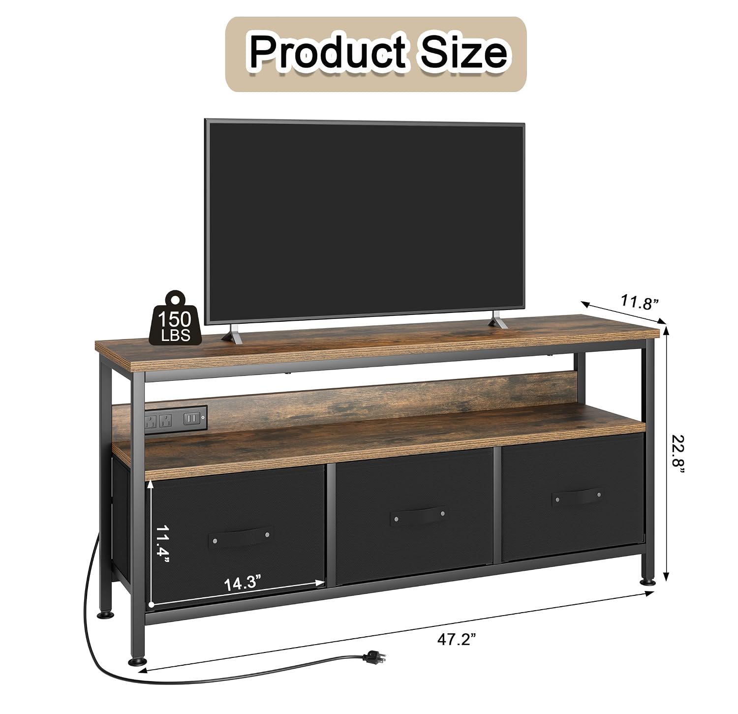 39인치 TV 스탠드(50인치까지 가능), 충전 스테이 - Gaming Console Tv Stand 리뷰 및 가격