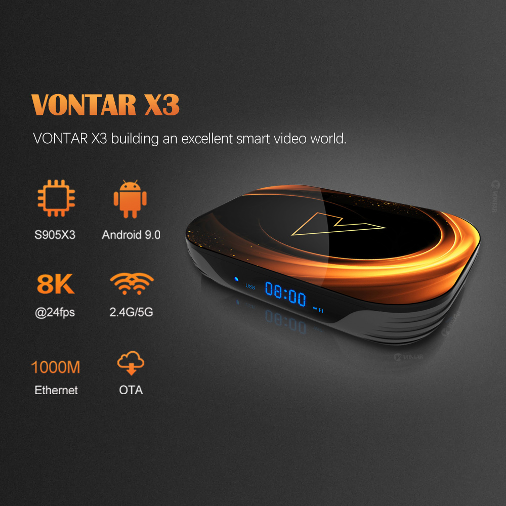 VONTAR X3 4GB 32GB 8K TV 박스 안드 - Gaming Console Tv Stand 리뷰 및 가격