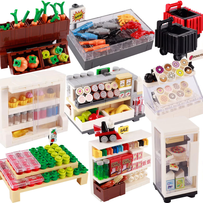 MOC 도시 거리 장면 빌딩 블록 전화 부스 화장실 게 - Gaming Console Lego 리뷰 및 가격
