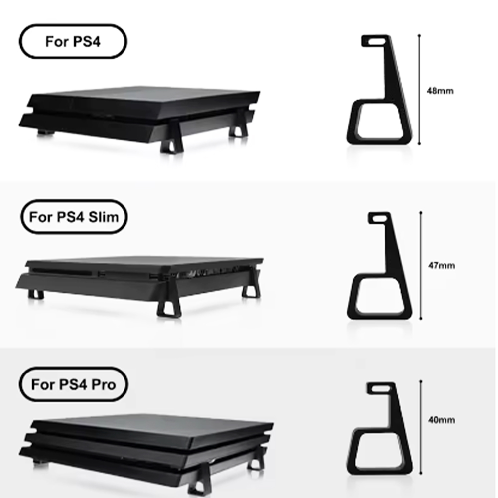 PS4 Slim Pro 피트 스탠드 용 1 세트 Pla - Gaming Console Tv Stand 리뷰 및 가격