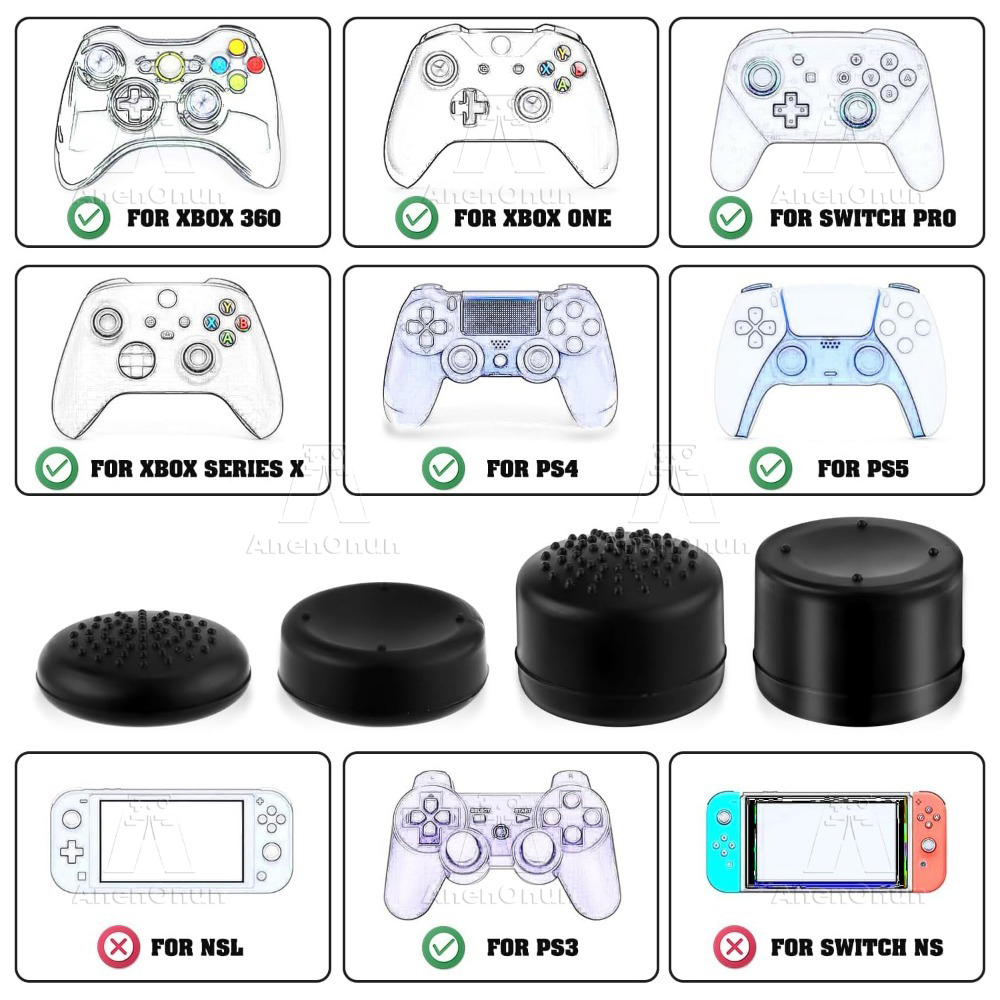 엄지 그립 캡 컨트롤러 조이스틱 캡 하이 퀄리티 실리콘 - Gaming Console For Pc 리뷰 및 가격