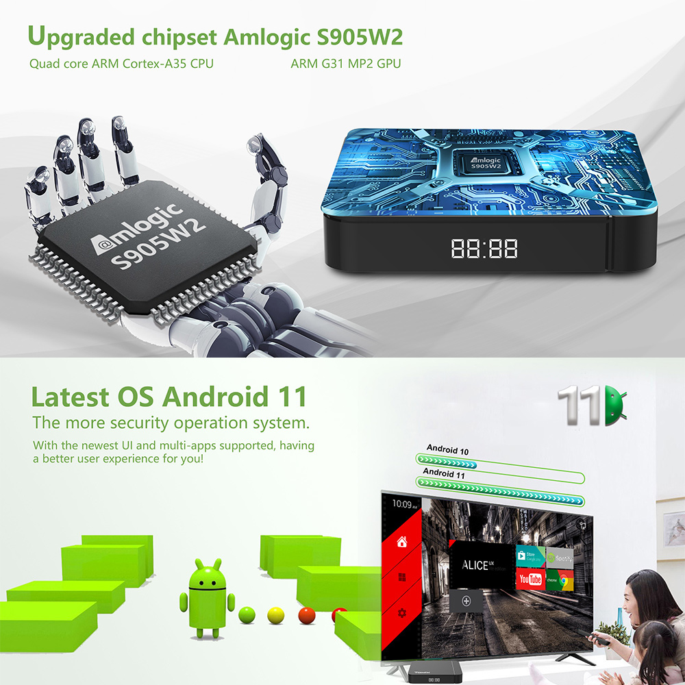 타닉스 W2 스마트 TV 박스 안드로이드 11 암로직  - Gaming Console Tv Stand 리뷰 및 가격