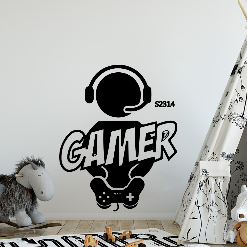 1pc 게이머 벽 아트 데칼 어린이 방 장식 게임 핸들 - Gaming Console Handle 리뷰 및 가격