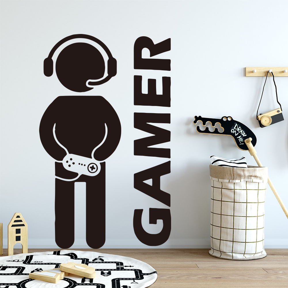 1pc 게이머 벽 아트 데칼 어린이 방 장식 게임 핸들 - Gaming Console Handle 리뷰 및 가격